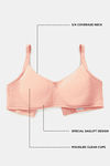 Zivame True Curv Double Layered Non Wired 3/4th Coverage Sag Lift Bra - Peach Pearl — thumbnail 7